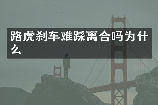 路虎刹车难踩离合吗为什么