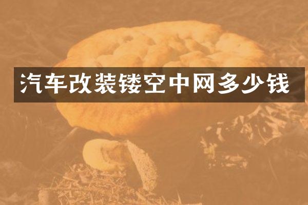 汽车改装镂空中网多少钱