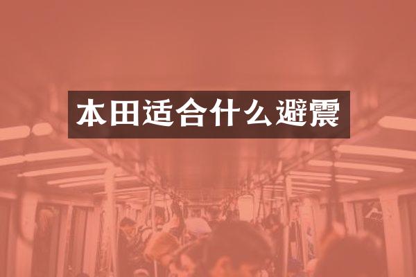 本田适合什么避震