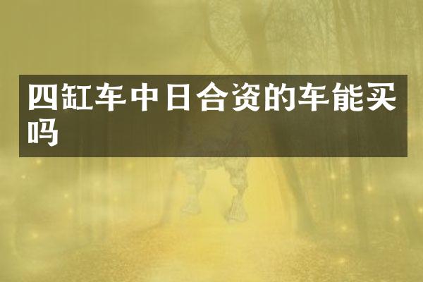 四缸车中日合资的车能买吗