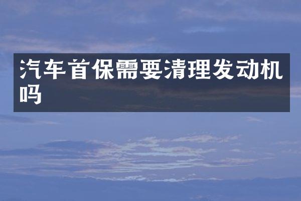 汽车首保需要清理发动机吗