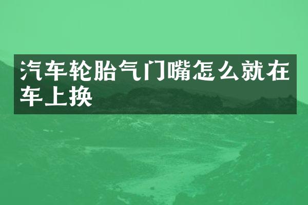 汽车轮胎气门嘴怎么就在车上换