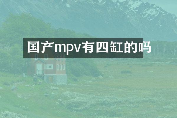 国产mpv有四缸的吗