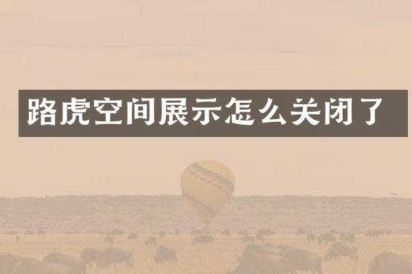路虎空间展示怎么关闭了