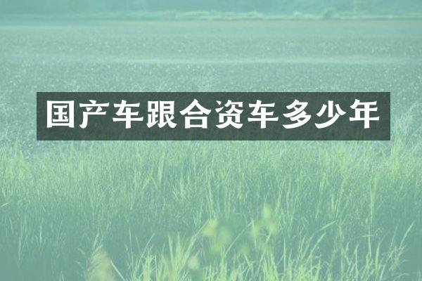 国产车跟合资车多少年