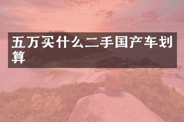 五万买什么二手国产车划算