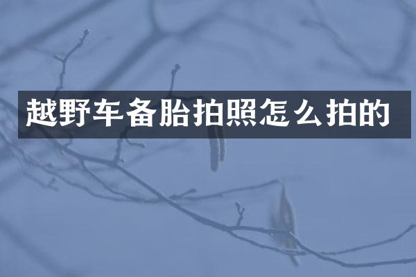 越野车备胎拍照怎么拍的