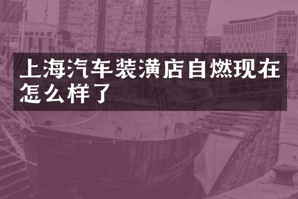 上海汽车装潢店自燃现在怎么样了