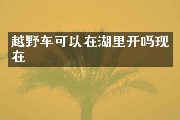 越野车可以在湖里开吗现在