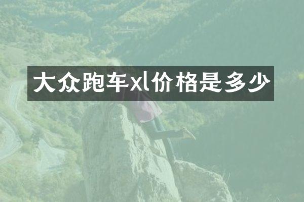 大众跑车xl价格是多少