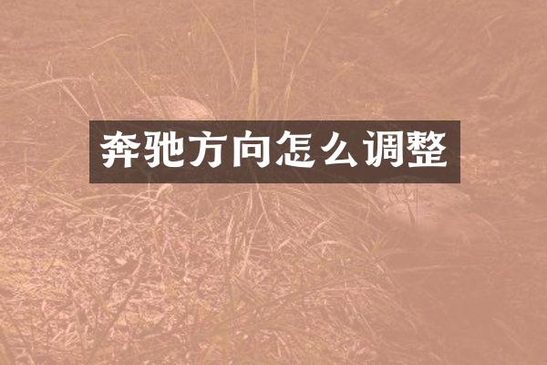 奔驰方向怎么调整