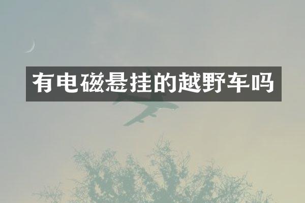 有电磁悬挂的越野车吗