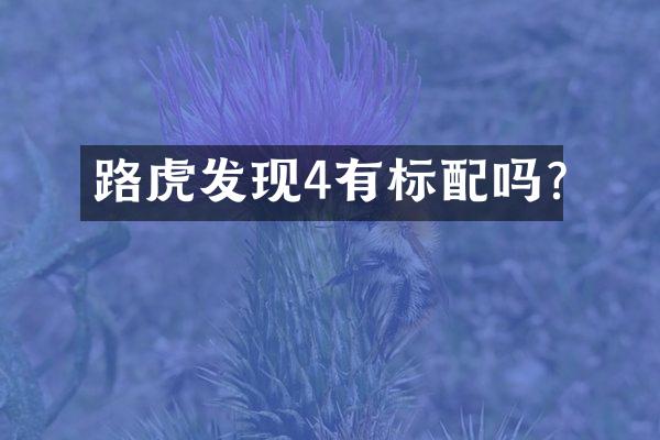 路虎发现4有标配吗?