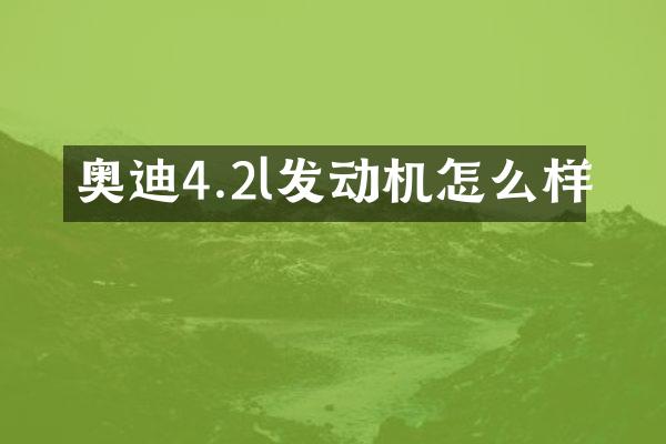 奥迪4.2l发动机怎么样