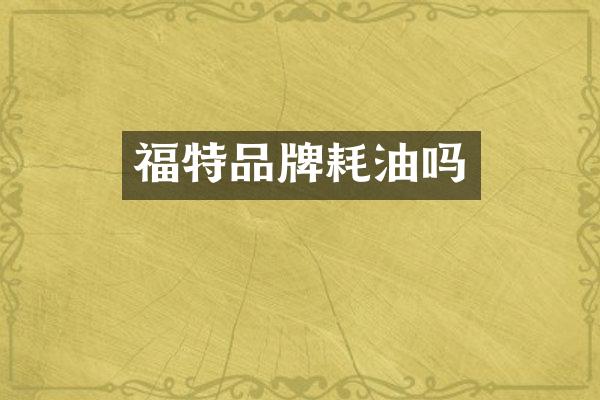 福特品牌耗油吗