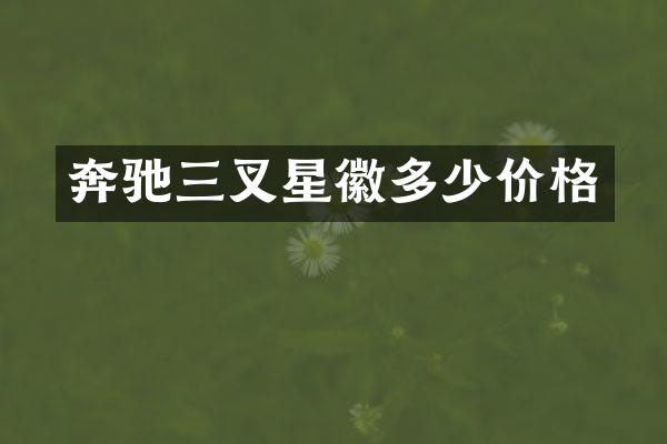 奔驰三叉星徽多少价格