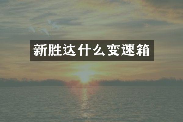 新胜达什么变速箱