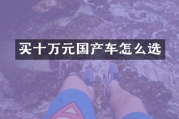 买十万元国产车怎么选