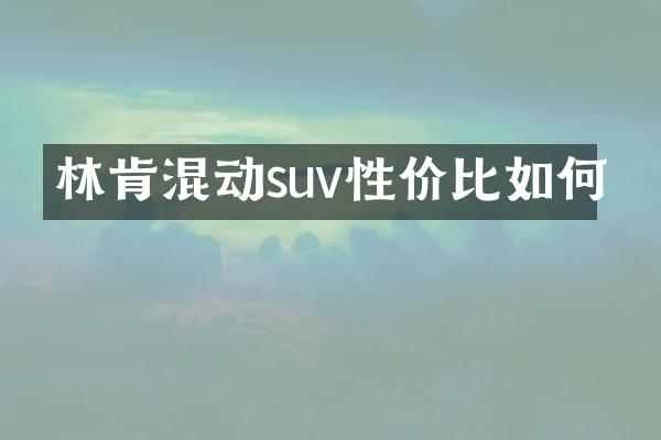 林肯混动suv性价比如何