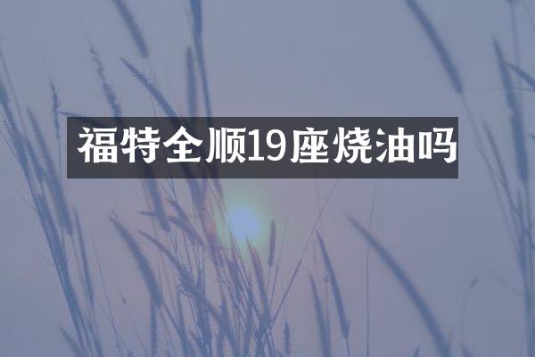 福特全顺19座烧油吗
