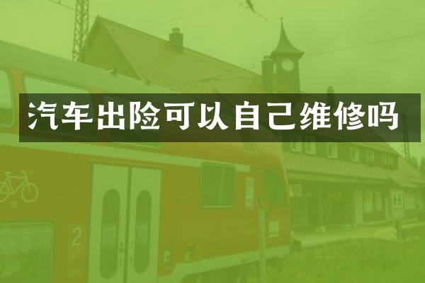 汽车出险可以自己维修吗