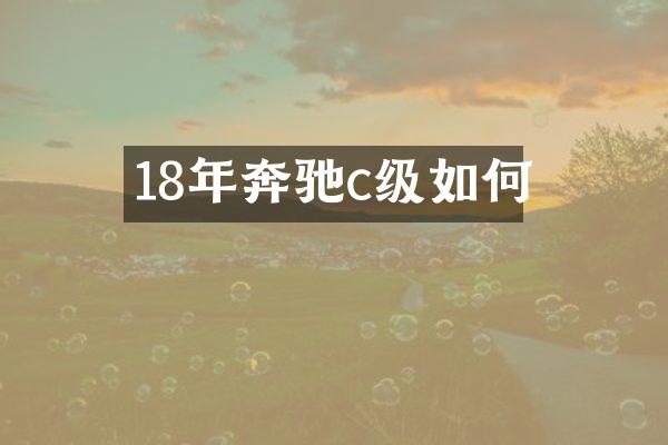 18年奔驰c级如何