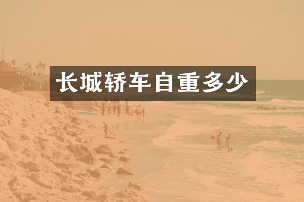 长城轿车自重多少