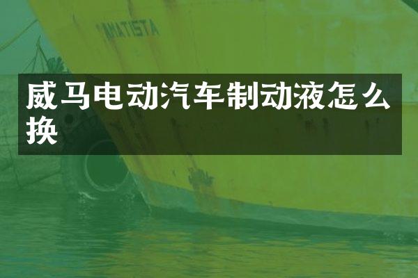 威马电动汽车制动液怎么换