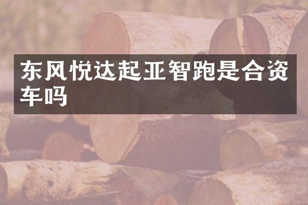 东风悦达起亚智跑是合资车吗