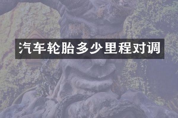 汽车轮胎多少里程对调
