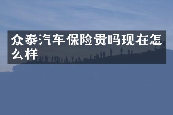 众泰汽车保险贵吗现在怎么样