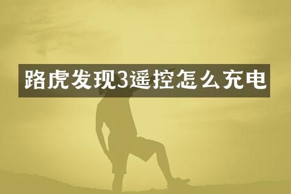 路虎发现3遥控怎么充电