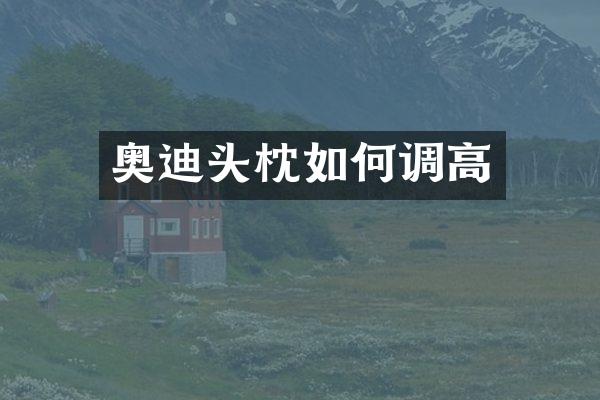 奥迪头枕如何调高