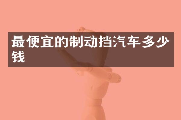 最便宜的制动挡汽车多少钱