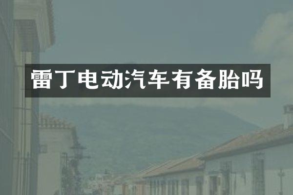 雷丁电动汽车有备胎吗