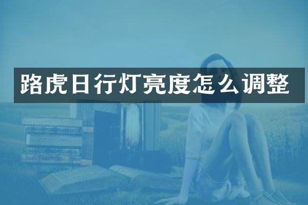 路虎日行灯亮度怎么调整