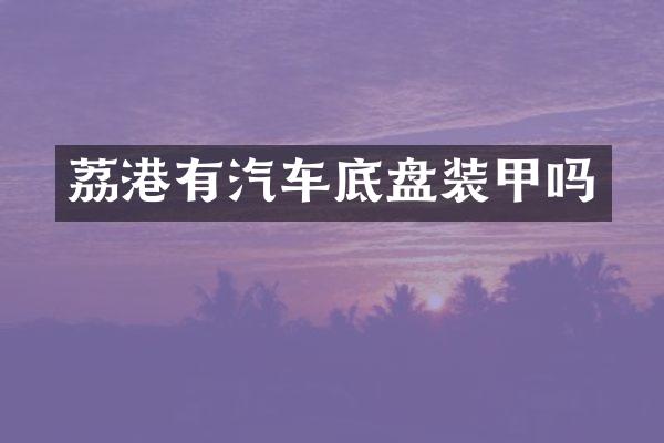 荔港有汽车底盘装甲吗