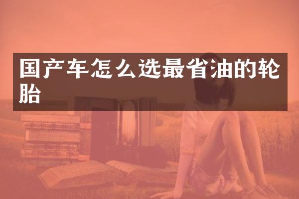 国产车怎么选最省油的轮胎