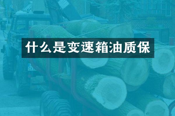 什么是变速箱油质保