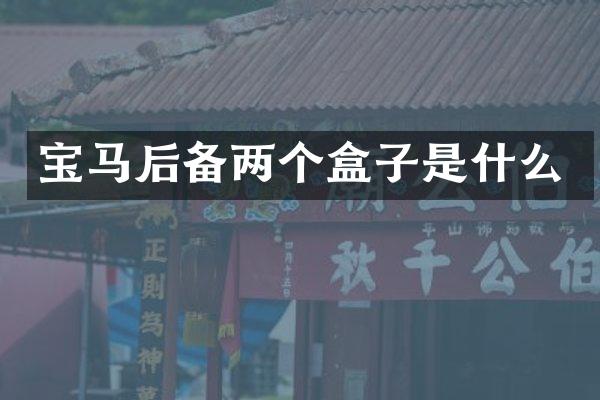 宝马后备两个盒子是什么