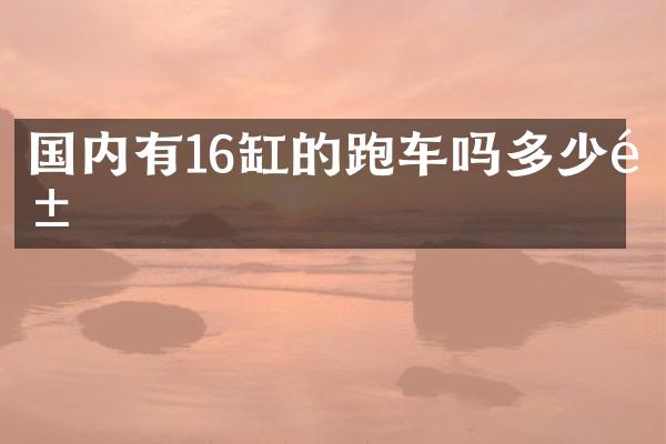 国内有16缸的跑车吗多少钱