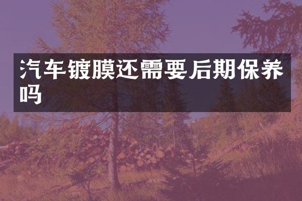 汽车镀膜还需要后期保养吗