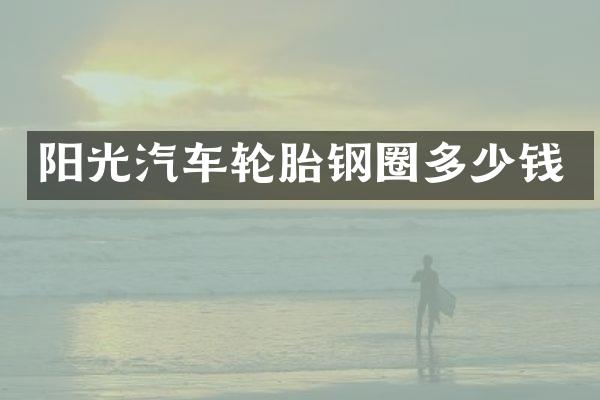阳光汽车轮胎钢圈多少钱