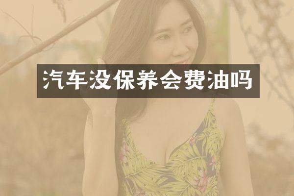 汽车没保养会费油吗