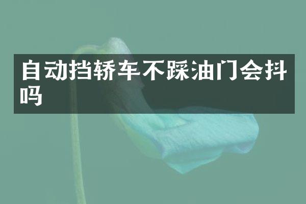 自动挡轿车不踩油门会抖吗