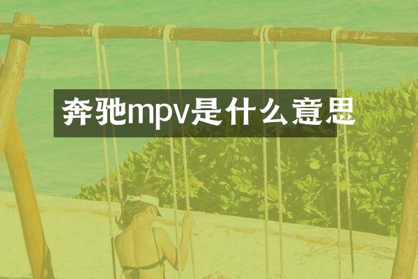 奔驰mpv是什么意思