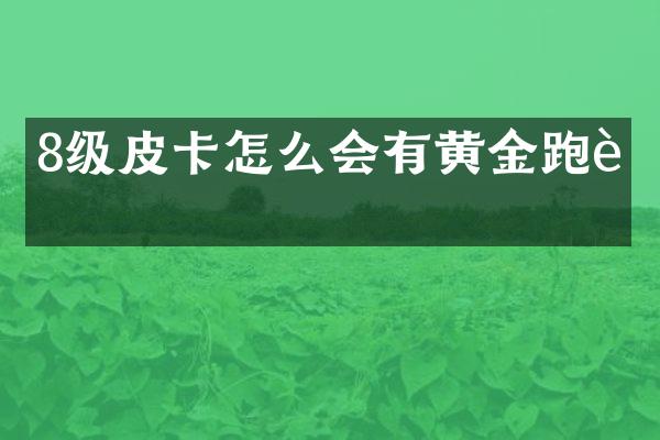 8级皮卡怎么会有黄金跑车