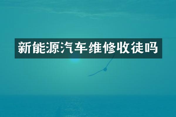 新能源汽车维修收徒吗