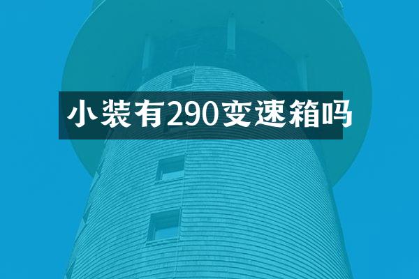 小装有290变速箱吗