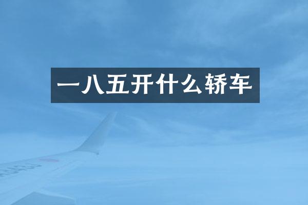 一八五开什么轿车